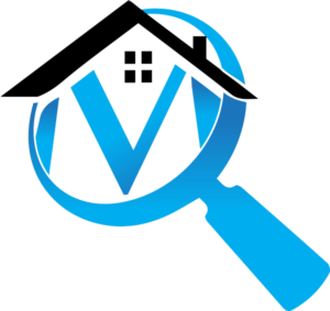 Magnifying glass over home