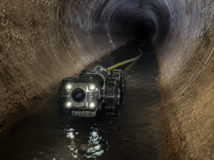 sewer scope inspection camera checking a home's main sewer line